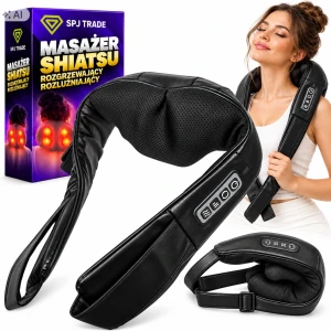 Masażer shiatsu do pleców, szyi i karku z funkcją grzania