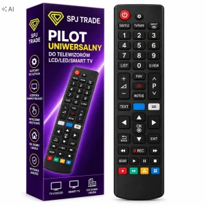 Pilot uniwersalny do telewizora Samsung, LG, Philips, Sharp, Hisense