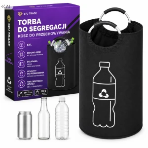 Torba do segregacji odpadów, pojemność 82 litry, składana