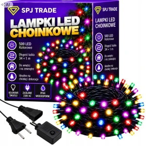 Lampki choinkowe 500 led multikolor 35 m
