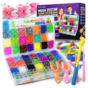 Gumki do robienia bransoletek, zestaw 6800 elementów