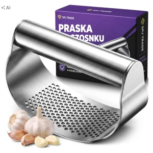 Praska do czosnku ze stali nierdzewnej, ręczna