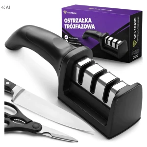 Ostrzałka do noży i nożyczek 3w1, trójfazowa