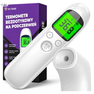 Termometr bezdotykowy na podczerwień z alarmem gorączki