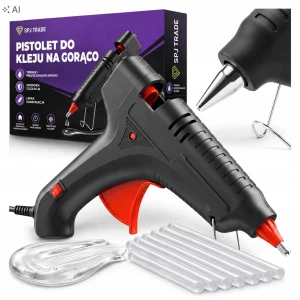 Pistolet do kleju na gorąco 100W, 7 wkładów 11 mm