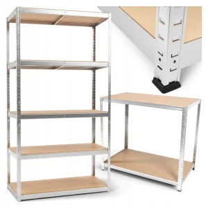 Regał metalowy magazynowy 180x90x40 cm, 5 półek, udźwig 875 kg