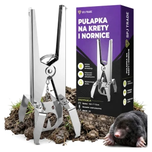 Pułapka na krety stalowa nożycowa, 18,5 cm