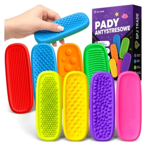 Pady sensoryczne z przyssawkami silikonowe, 8 szt.