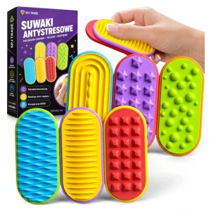 Zabawki sensoryczne antystresowe, suwaki magnetyczne, 6 szt.