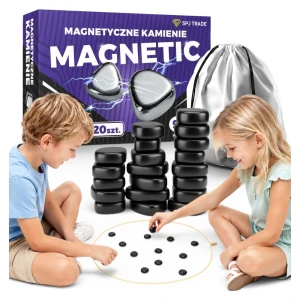 Gra strategiczna magnetyczna, kamienie magnetyczne, 20 szt.
