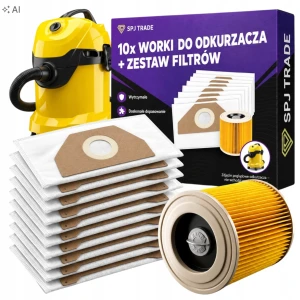 Worki do odkurzacza Karcher WD3, 10 szt. z filtrem
