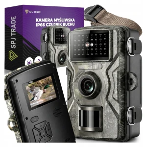 Fotopułapka leśna Full HD 1080p, 16 Mpix, 34 diody IR, zasięg 23m