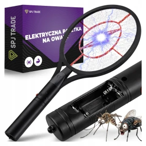 Elektryczna paletka do owadów, 52 cm, zasilanie baterie AA