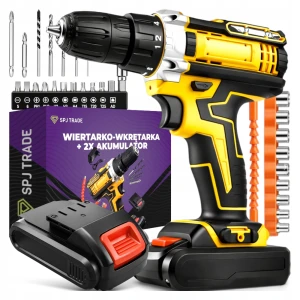Wkrętarka akumulatorowa 18V, 2 akumulatory 2000 mAh, walizka