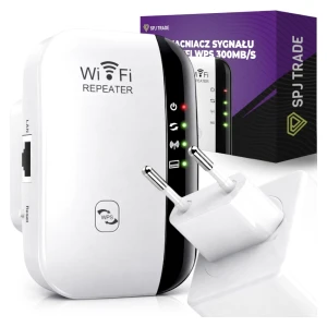 Wzmacniacz sygnału WiFi 300 Mb/s, 2.4 GHz, 4 tryby pracy