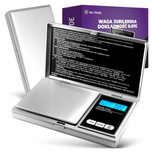 Waga jubilerska precyzyjna 200 g, dokładność 0,01 g, LCD