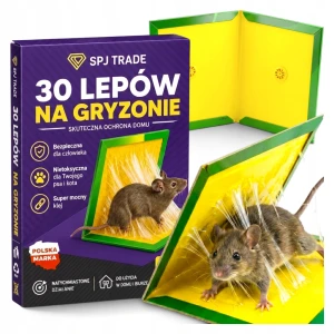 Pułapki klejowe na myszy i szczury, zestaw 30 sztuk