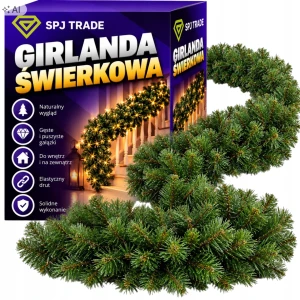 Girlanda świąteczna 280 cm, polska produkcja